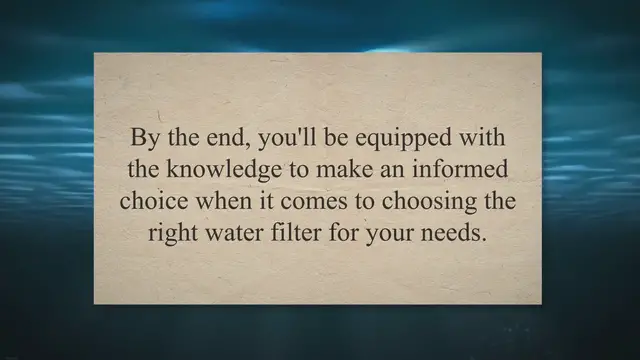 Video thumbnail for Clearing the Haze: Unveiling the Mystery of Water Filters - Do They Really Work?