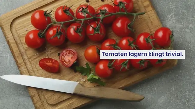 Video thumbnail for Tomaten lagern: Wie lange sind Tomaten haltbar? (So schnell verderben sie wirklich)