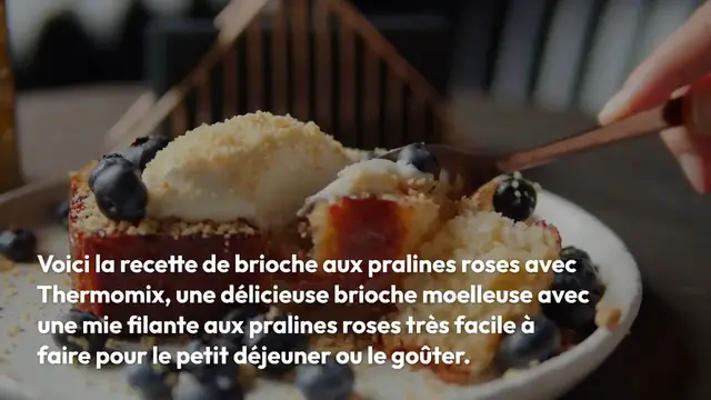 Video thumbnail for Brioche aux pralines roses avec Thermomix