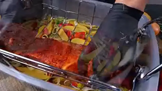 Video thumbnail for KITESSENSU Nonstick Turkey Roasting Pan with Rack