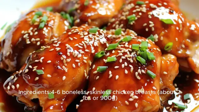 Video thumbnail for Slow Cooker Honey Garlic Chicken Recipe