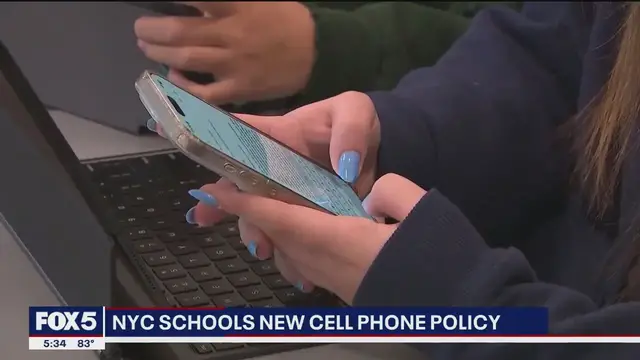 Video thumbnail for NYC schools new cell phone policy