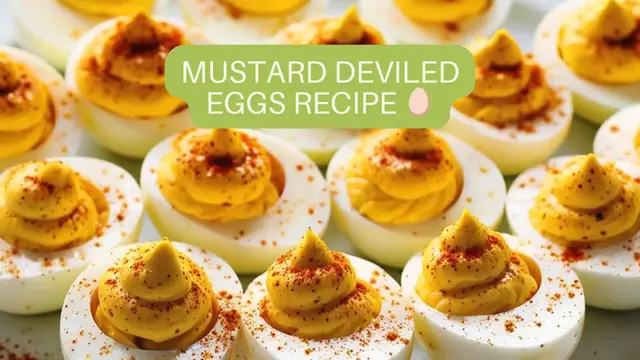 Video thumbnail for Mustard Deviled Eggs Recipe 🥚