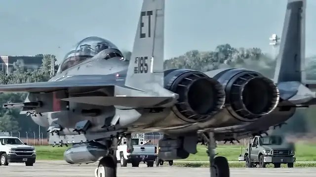 'Video thumbnail for USAF Evacuates Fighter Jets In Front Of Hurricane Michael'