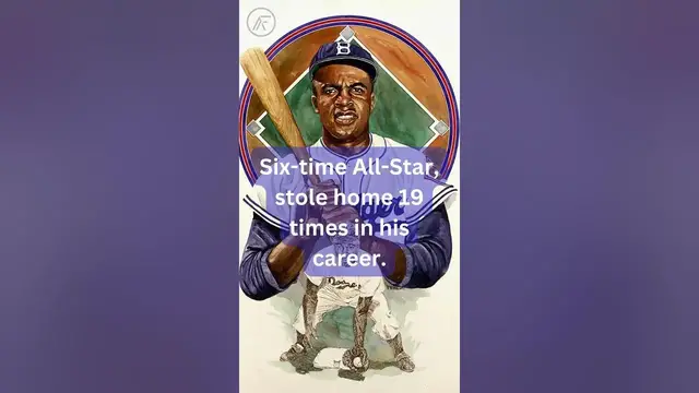 Video thumbnail for Fun Facts About Jackie Robinson Sporting Legend #facts #funfacts #jackierobinson #player #viral