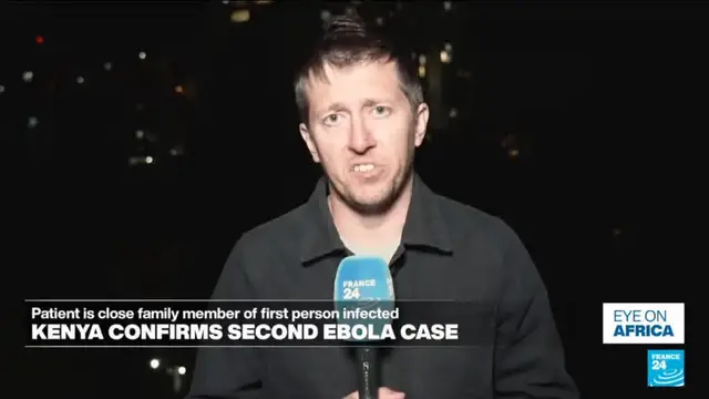 Video thumbnail for Kenya reports second Ebola case, family member of first patient