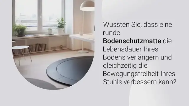 Video thumbnail for Runde Bodenschutzmatte Test 2024