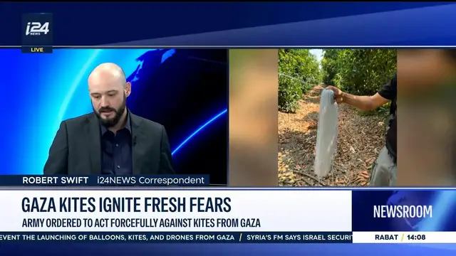 Video thumbnail for Gaza kites ignite fresh fears: Army ordered to act forcefully against kites from Gaza