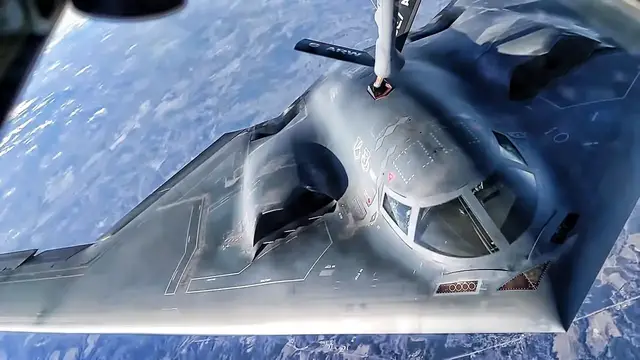 'Video thumbnail for B-2 Bomber Flies Over Super Bowl LV (2021)'