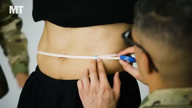 Video thumbnail for Army adopts waist-to-height ratio assessment for troops