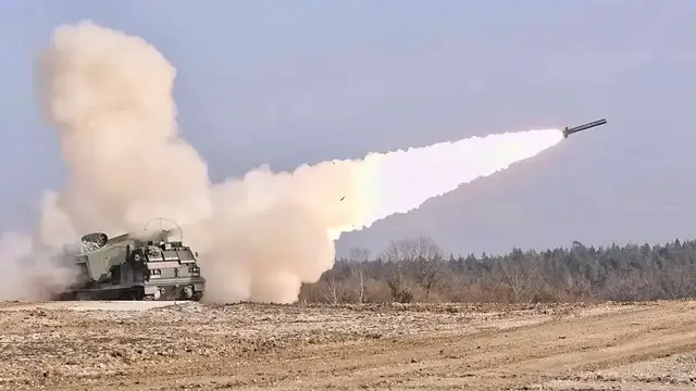 'Video thumbnail for Multiple Launch Rocket System (U.S. Army) • M-270 MLRS'