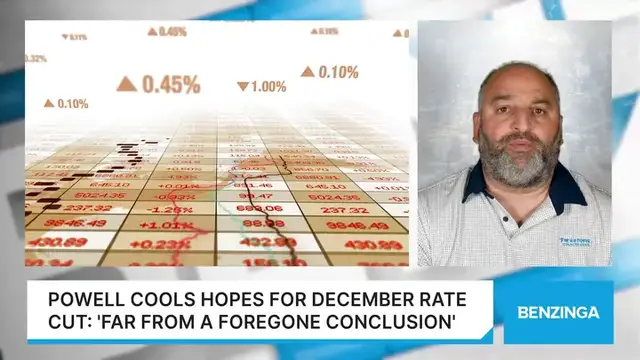 'Video thumbnail for Powell Cools Hopes For December Rate Cut: 'Far From A Foregone Conclusion''