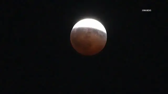 Video thumbnail for US, Los Angeles: Encino Near-Total Lunar Eclipse to Color Sturgeon Moon.