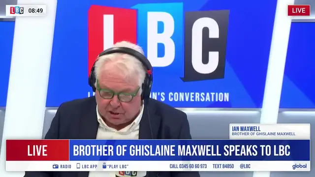 'Video thumbnail for Ghislaine Maxwell's brother brands Virginia Giuffre 'the real monster' | LBC'