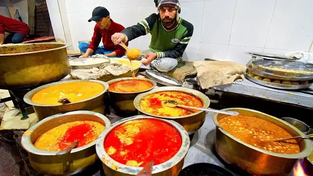 'Video thumbnail for Indian Street Food - FAMOUS Kesar Da Dhaba! OLD IS GOLD Street Food in Amritsar, India!!'