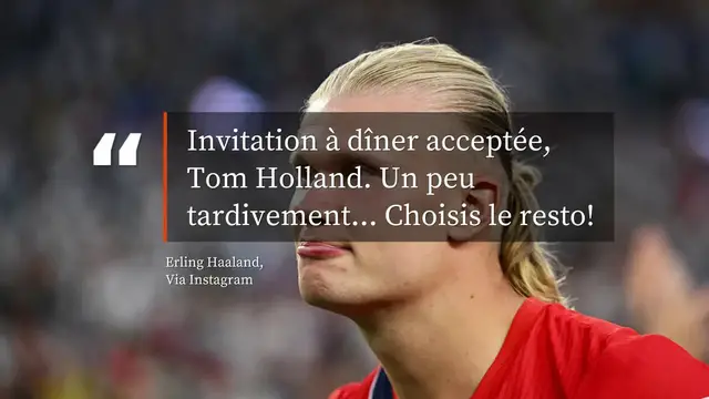 Video thumbnail for Erling Haaland répond (enfin) à Tom Holland.