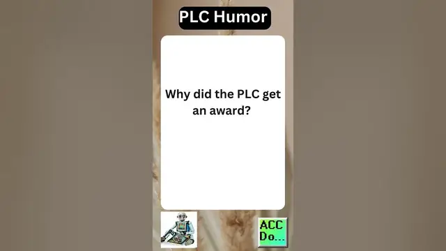 Video thumbnail for PLC humor get an award...