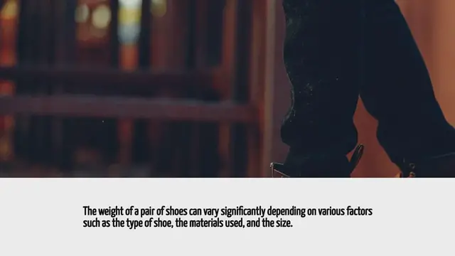 'Video thumbnail for How Much Does A Pair Of Shoes Weigh'