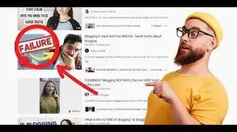 Video thumbnail for Do YouTube Bloggers Want You To Fail?? (Is Writing a Blog Hard?)