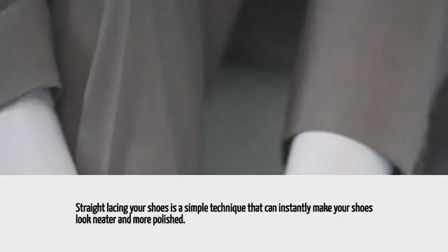 Video thumbnail for How To Straight Lace Shoes