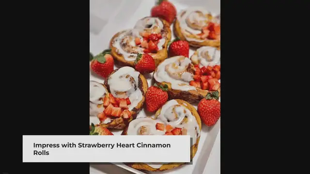 Video thumbnail for Strawberry Heart Cinnamon Rolls