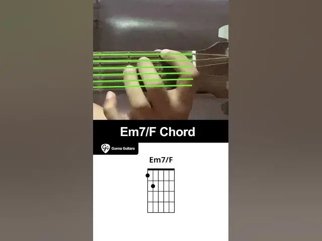 Video thumbnail for How To Play The Em7/F Chord On Guitar - Guvna Guitars