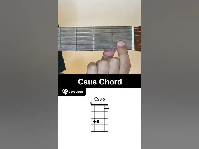 Video thumbnail for How To Play The Csus Chord On Guitar - Guvna Guitars