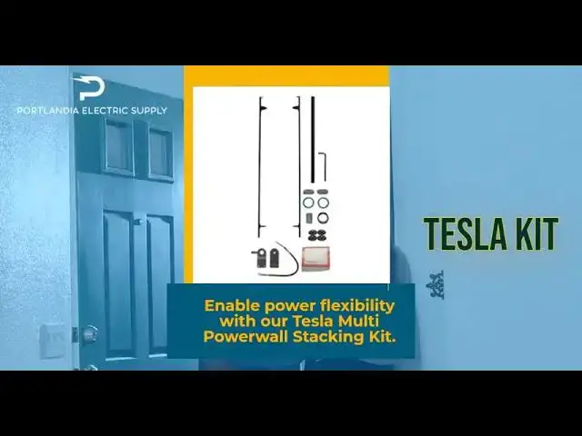 Video thumbnail for Tesla Multi Powerwall Stacking Kit – 1112154-00-B