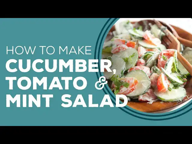 Video thumbnail for Cucumber Tomato and Mint Salad by Paula Deen - Blast from the Past
