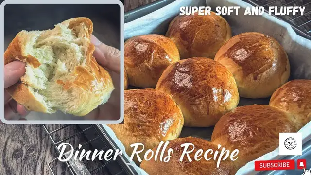 Video thumbnail for The Secret to Heavenly Softness: Tangzhong Dinner Rolls Recipe Revealed! @mrs5cookbook