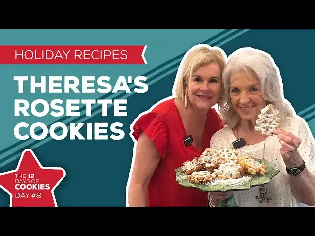 Video thumbnail for Holiday Cooking & Baking Recipes: Theresa's Rosette Cookies Recipe | 8th Day of Christmas Cookies