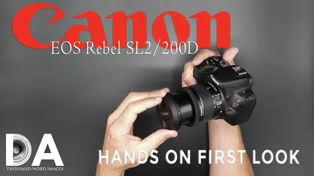 Video thumbnail for Canon EOS Rebel SL2/200D/Kiss X9 | Hands On First Look | 4K
