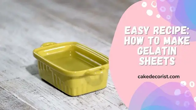 Video thumbnail for Easy Recipe How To Make Gelatin Sheets