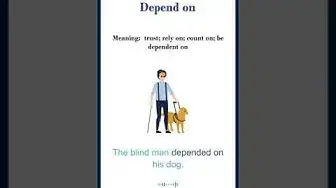 Video thumbnail for "Depend on" meaning | "depend on" in a sentence | Common English Idioms #shorts