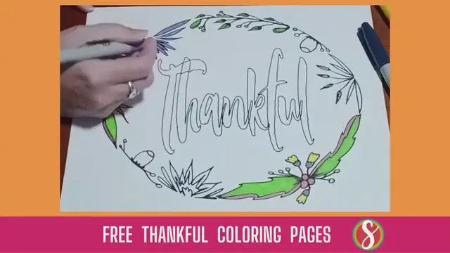 Video thumbnail for Free Thankful Coloring Page With Flowers