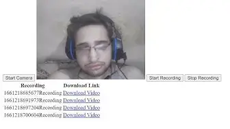 Video thumbnail for Javascript WebRTC Project to Record Videos Through Webcam and Display Download Links in HTML5 Table