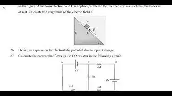 Video thumbnail for 12th Physics Quarterly Exam Model Question Paper 2019-20 | Namakkal District | English Medium
