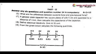 Video thumbnail for 12th Physics Quarterly Exam Question Paper 2019-20 | English Medium | Team Aspirants