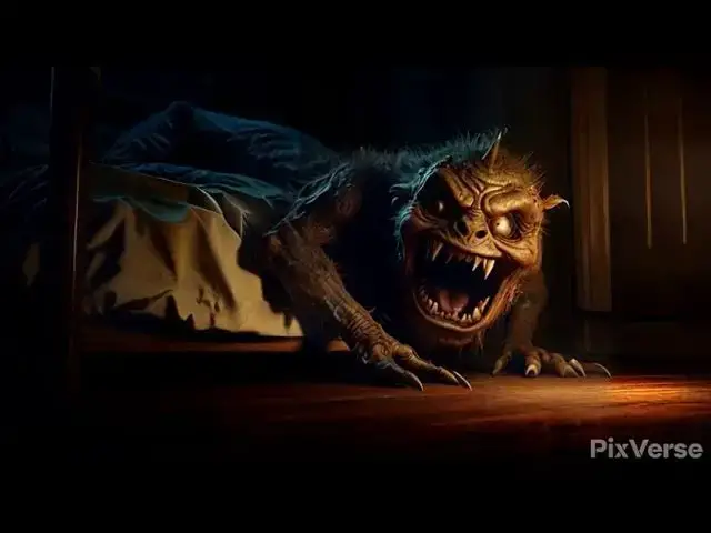 Video thumbnail for scary monster under the bed