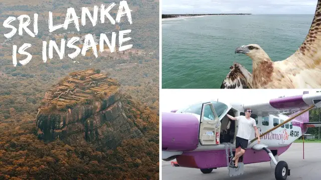 Video thumbnail for SIGIRIYA FROM PRIVATE PLANE & EAGLE ATTACKS DRONE
