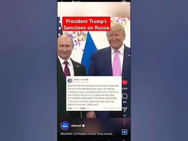Video thumbnail for President Trump's Sanctions on Russia 🇷🇺 #johnselephilip