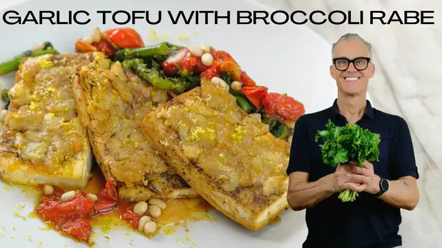 Video thumbnail for Vegan Garlic Tofu with Broccoli Rabe: The Ultimate Comfort Food
