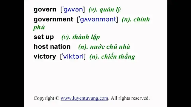 Video thumbnail for Learn English Vocabulary - Grade 10 - Unit 12 - Lesson 01