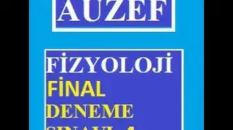 Video thumbnail for Fizyoloji Final Deneme Sınavı-4
