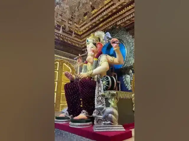 Video thumbnail for First Darshan of Shree Ganapatiji of Lalbagh 2024.