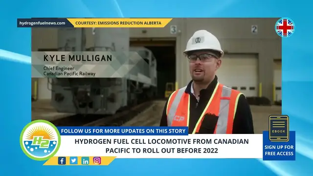 Video thumbnail for Hydrogen fuel cell locomotive from Canadian Pacific to roll out before 2022