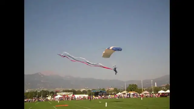 Video thumbnail for 2017 USAFA Wings of Blue Skydive Jumpers