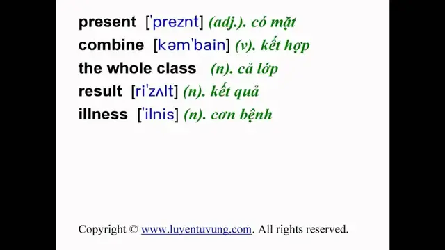 Video thumbnail for Learn English Vocabulary - Grade 7 - Unit 11 - Lesson 02