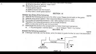 Video thumbnail for 10th English Second Revision Question Paper 2019-20 | Thanjavur District | Full Portion