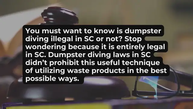 'Video thumbnail for South Carolina Dumpster Diving laws'